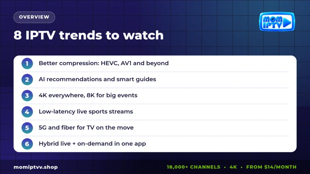 The Future of IPTV: 8 Trends That Will Change How We Watch TV 2 Future of IPTV: overview of IPTV trends