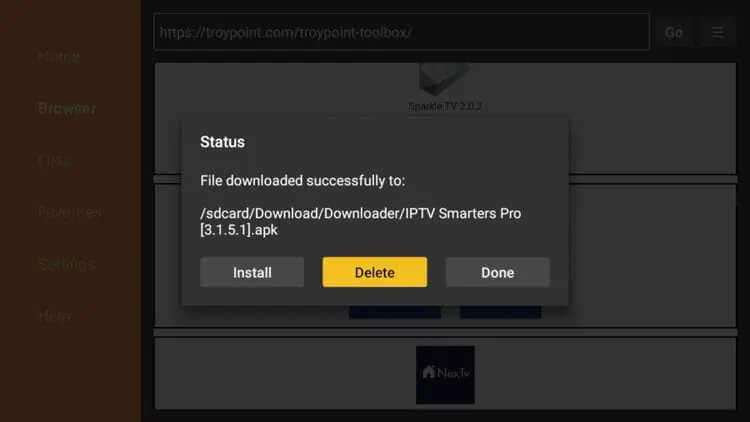Setup Guide 13 Step 13: Delete the Installer File - install Mom IPTV on Amazon Firestick