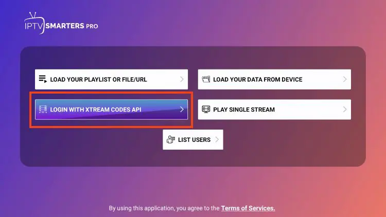 Setup Guide 16 Step 16: Select Login Method - install Mom IPTV on Amazon Firestick