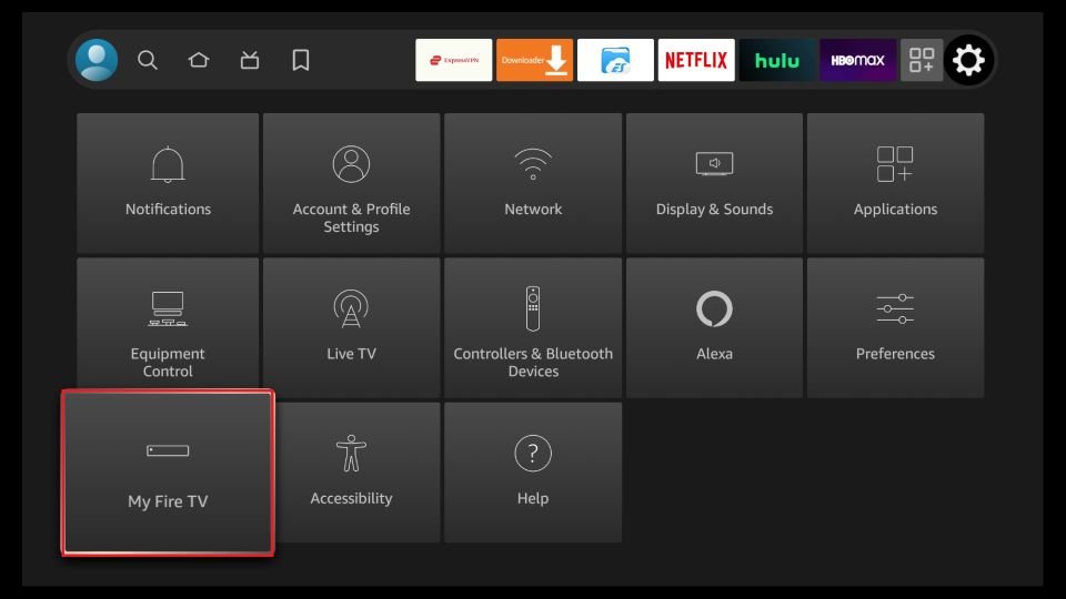 Setup Guide 2 Step 2: Select My Fire TV - install Mom IPTV on Amazon Firestick