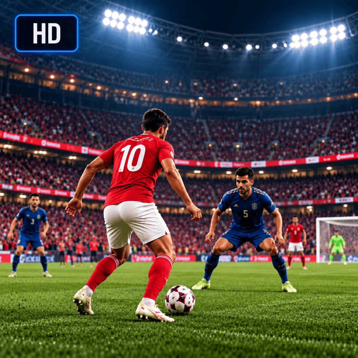 Free Trial 4 HD streaming quality on a live football match during the Mom IPTV free trial