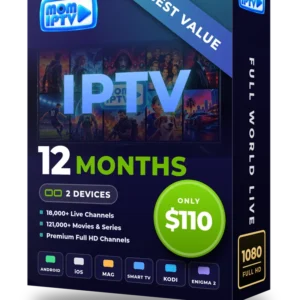 Mom IPTV 12 months IPTV subscription for 2 devices - $110