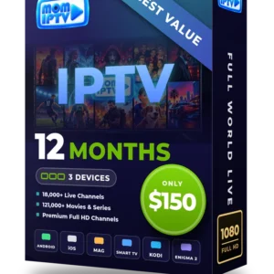 Mom IPTV 12 months IPTV subscription for 3 devices - $150